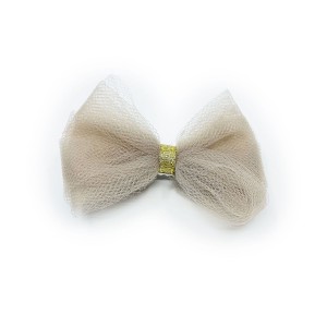 Spinka Tulle Bow - LATTE