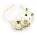 Wianek na opasce - MILKY WHITE